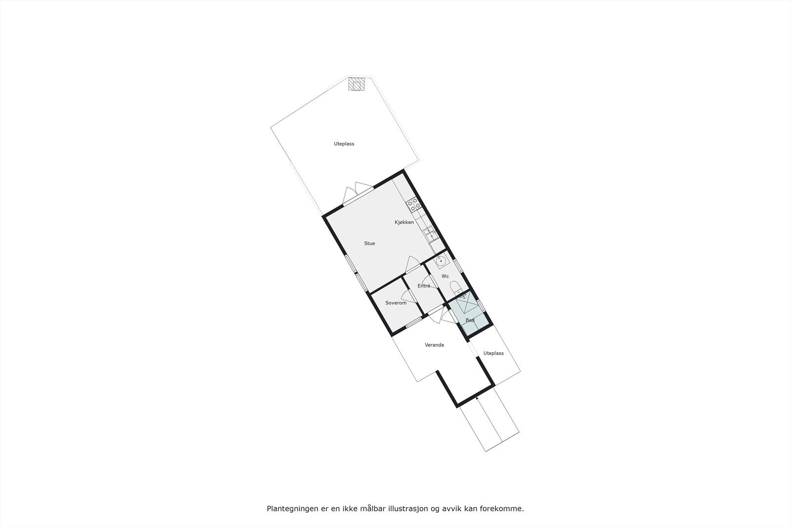 Plantegning anneks Galleribilde