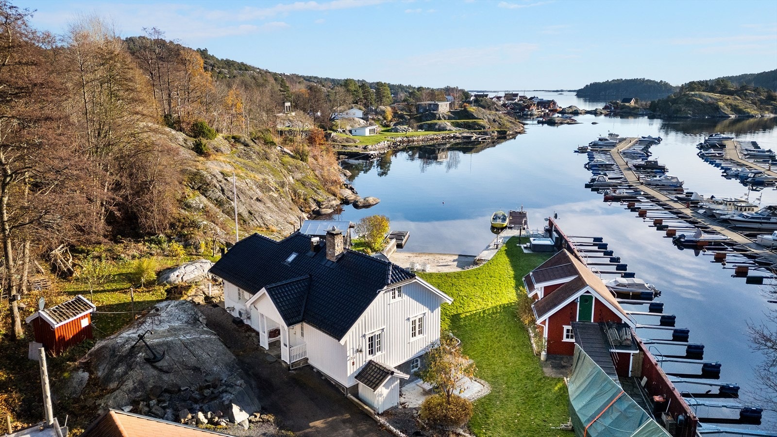 Fantastisk eiendom med egen strand Galleribilde