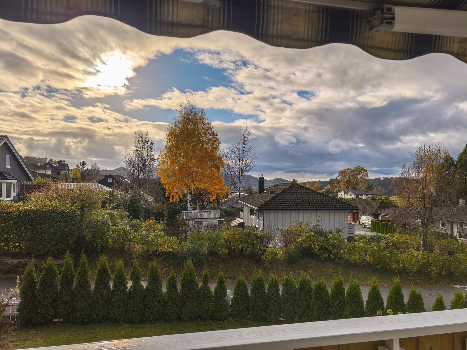 Utsikt fra stue Galleribilde