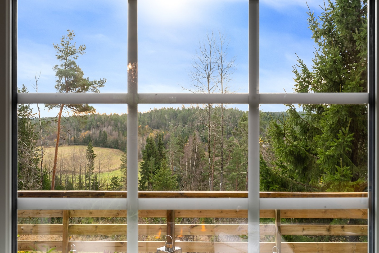 Du trenger ikke å gå ut for å få den flotte utsikten nærområdet tilbyr. Galleribilde