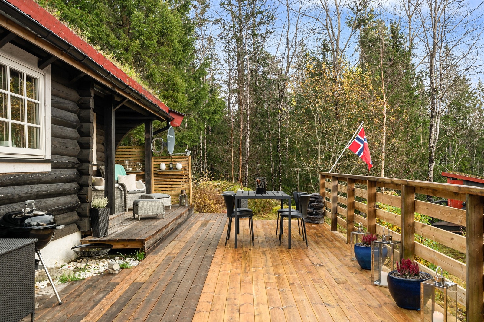 Utenfor har du tilgang til en terrasse på hele 75 kvm! Galleribilde