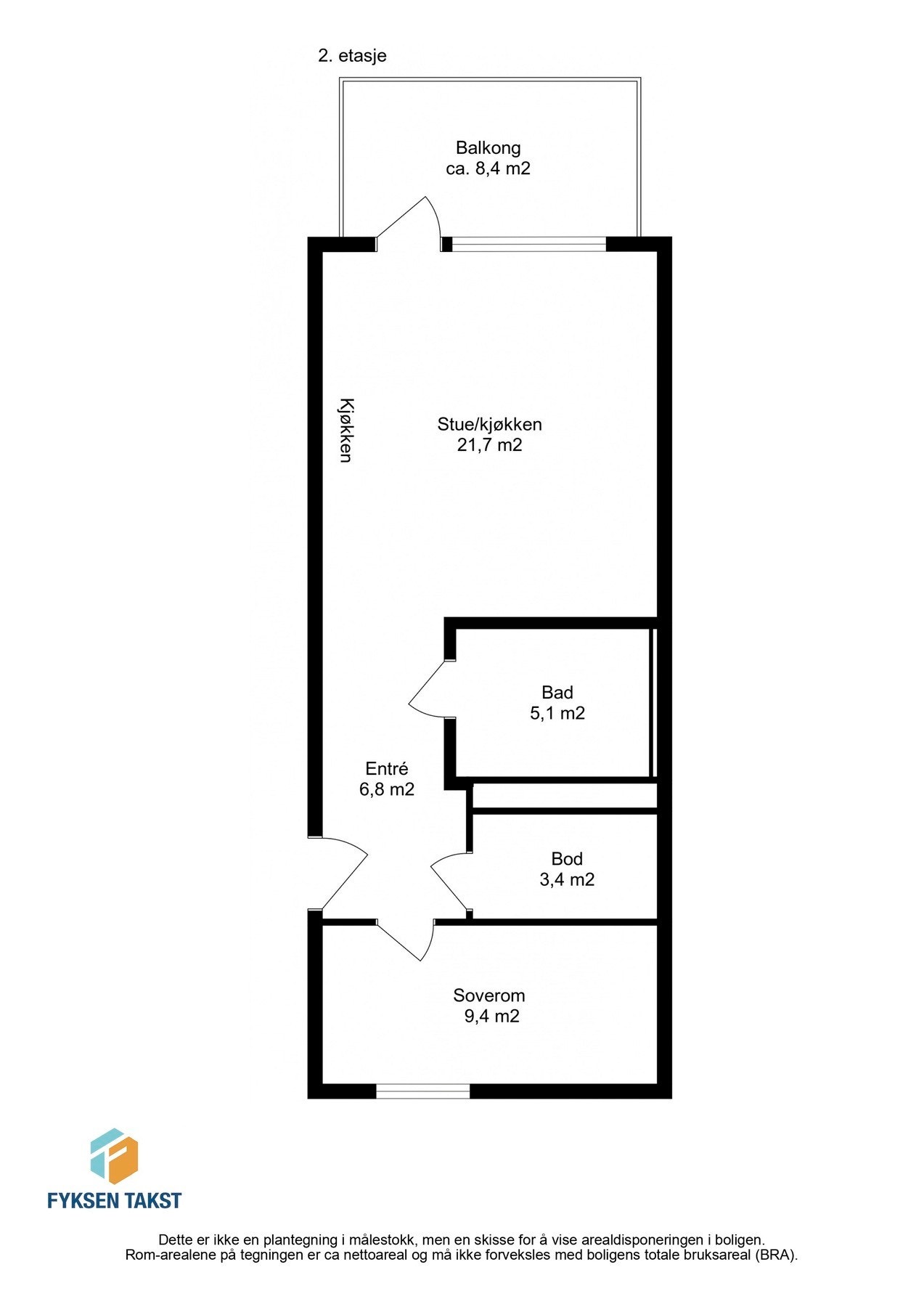 Leiligheten har en særdeles god planløsning i byggets 2.etasje. Galleribilde
