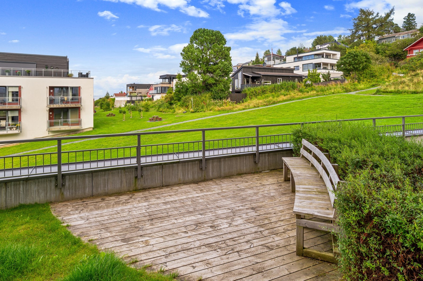 Flotte fellesarealer som fritt kan disponeres av beboerne i sameiet. Galleribilde