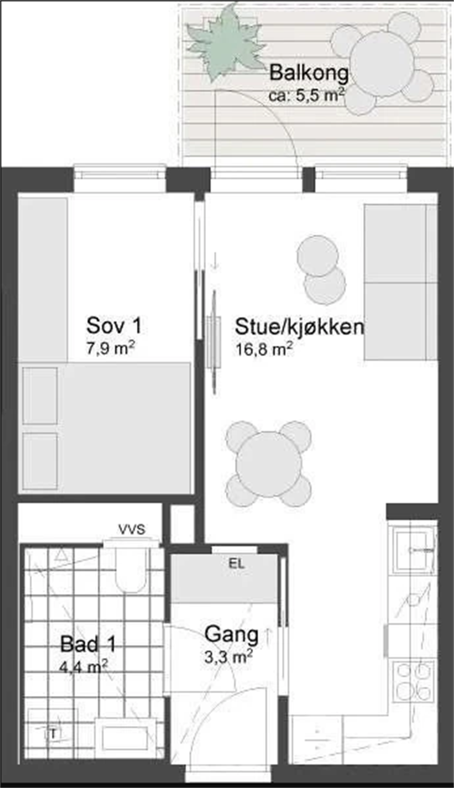 Plantegning. Galleribilde