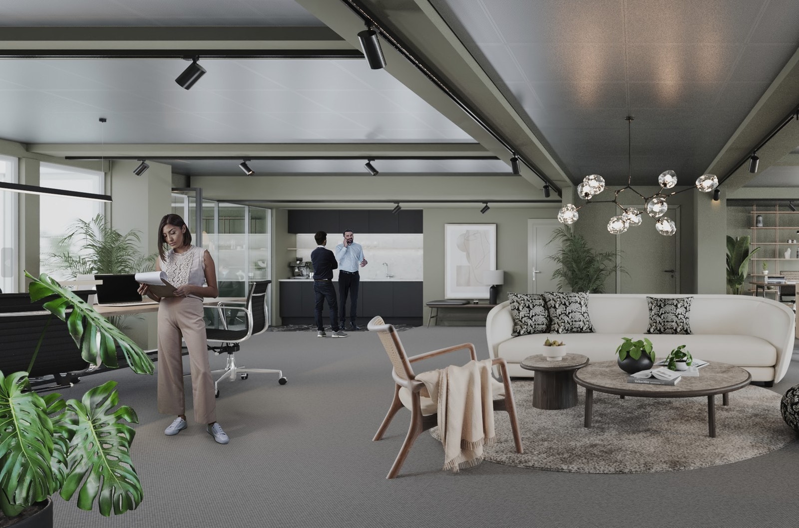 Eksempel på kontorlokaler. Galleribilde