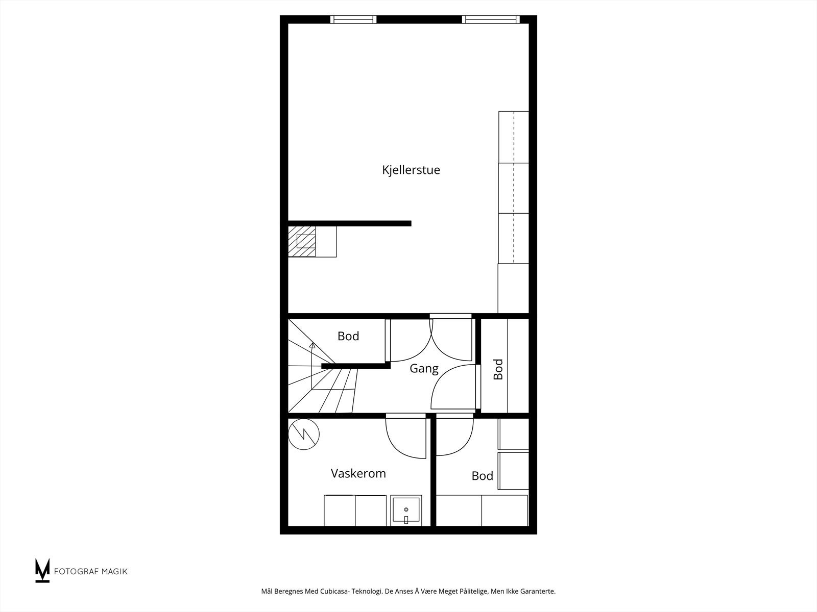 Plantegning - underetasje Galleribilde