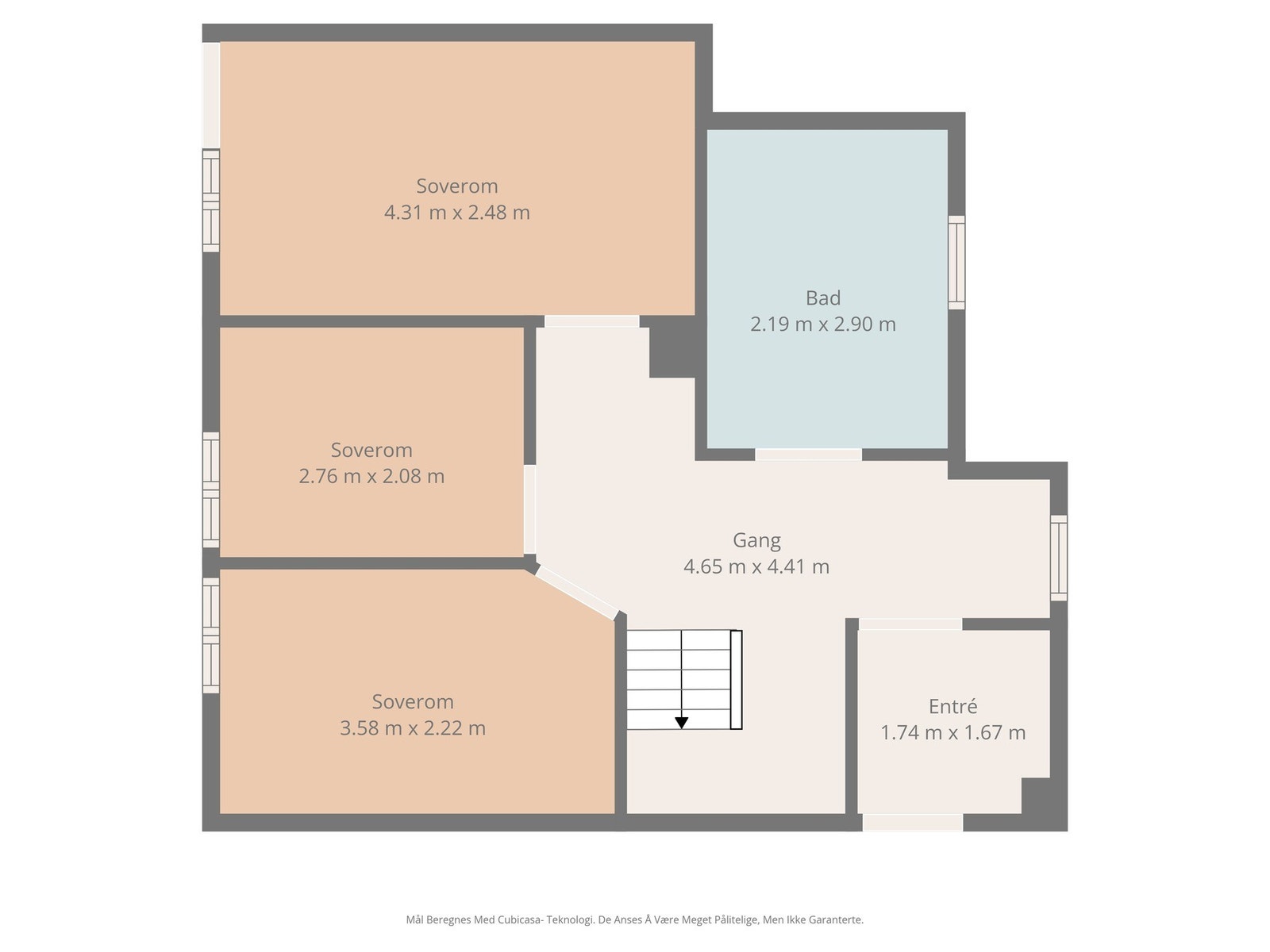 Planskisse for underetasjen Galleribilde