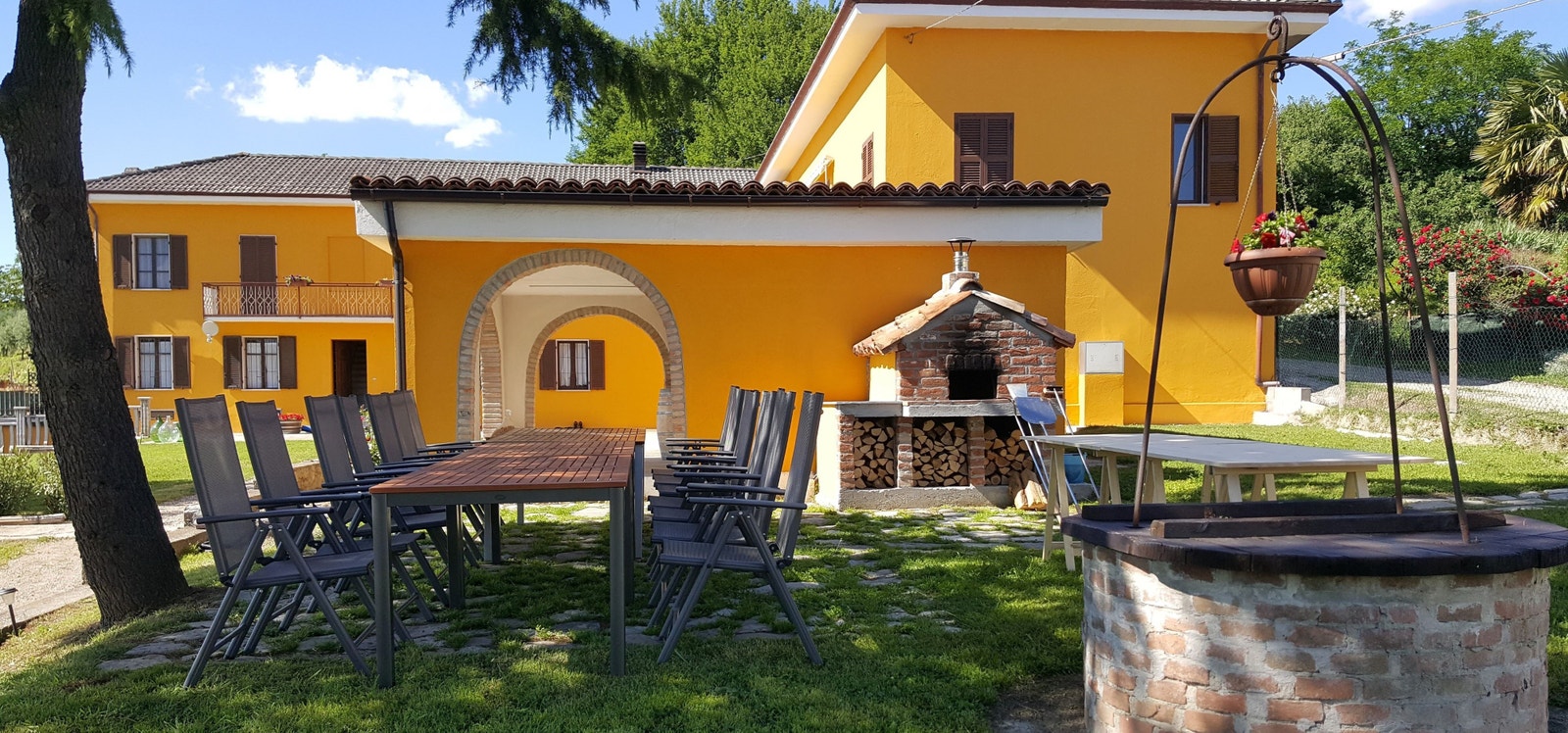 Uteplass pizzaovn Galleribilde