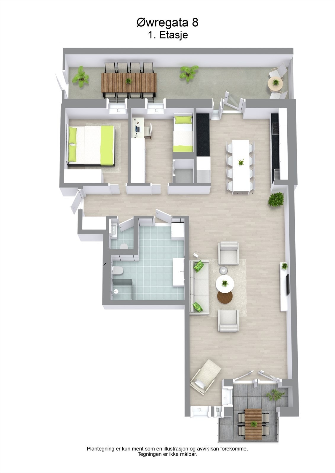 3 D plantegning Galleribilde