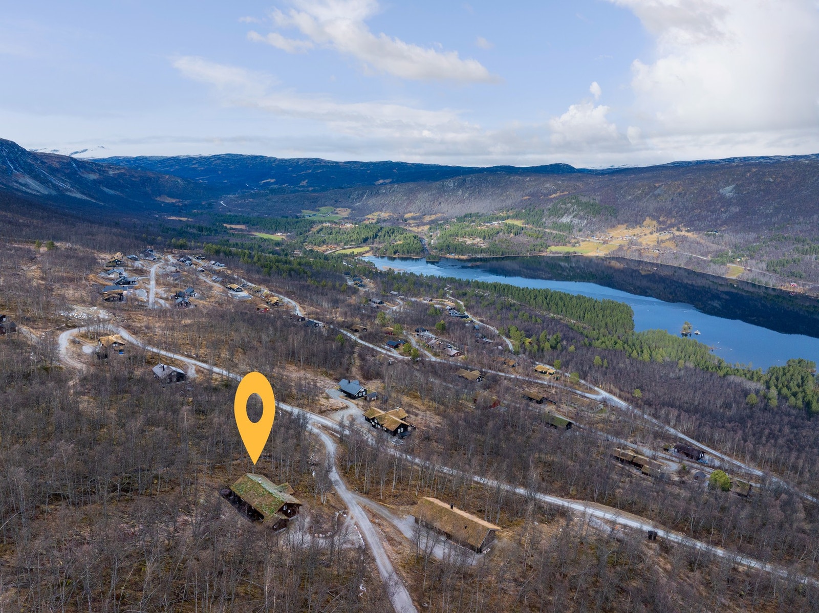 Hyttens plassering - høyt over hverdagen Galleribilde