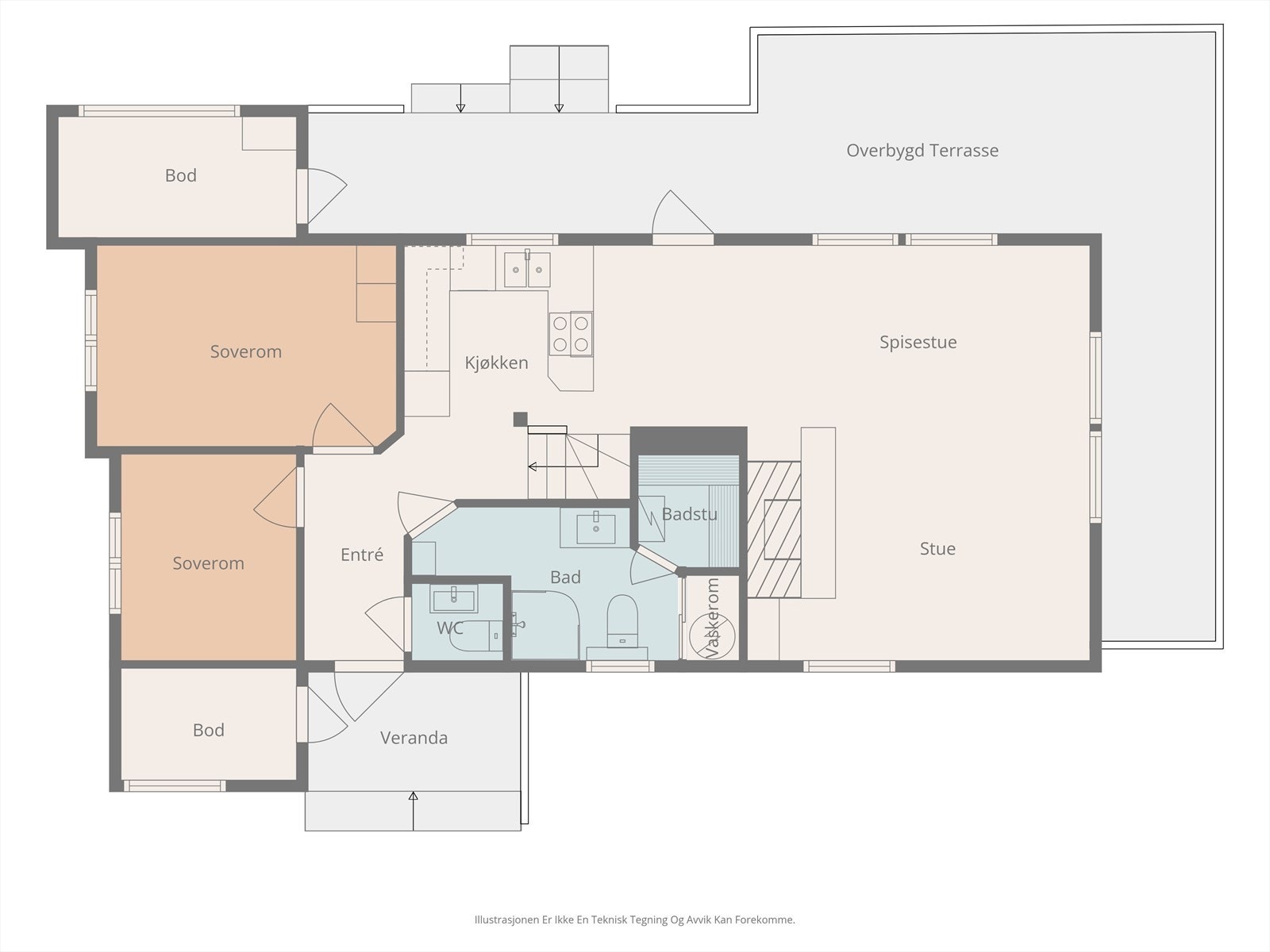 Plantegning 1.etasje. Galleribilde