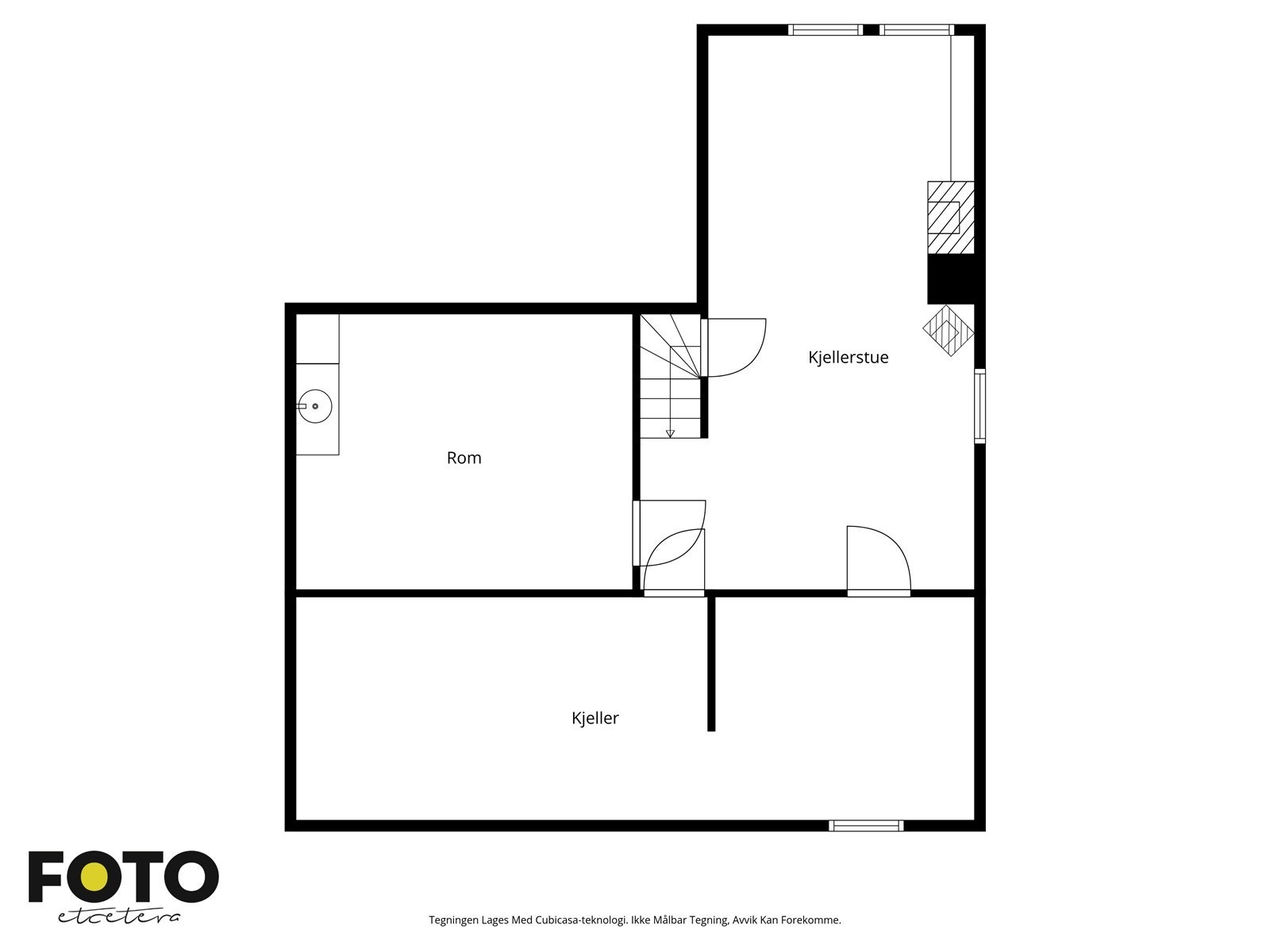 Planløsning kjeller! Galleribilde