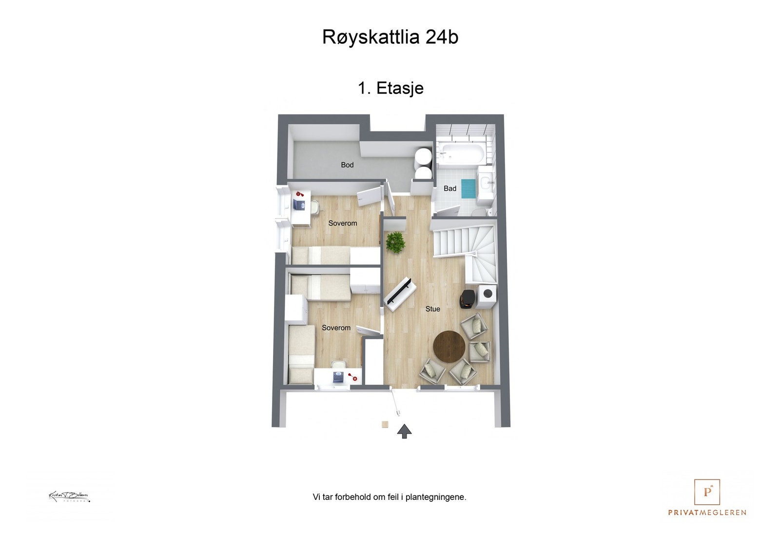 Plantegning 1. etasje. Galleribilde