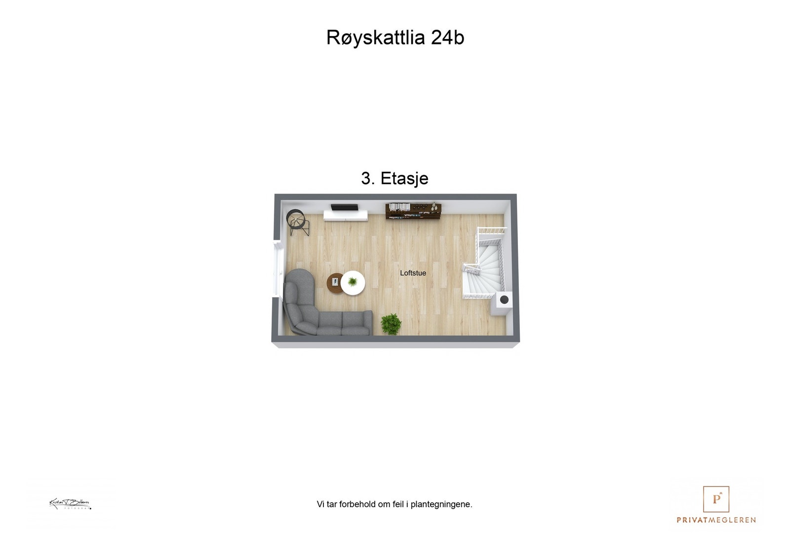 Plantegning 3. etasje. Galleribilde