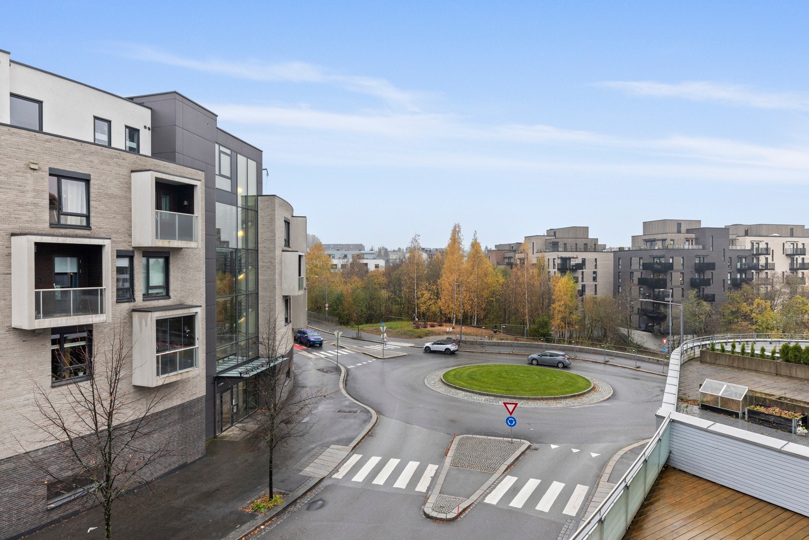 Utsyn fra balkongen Galleribilde