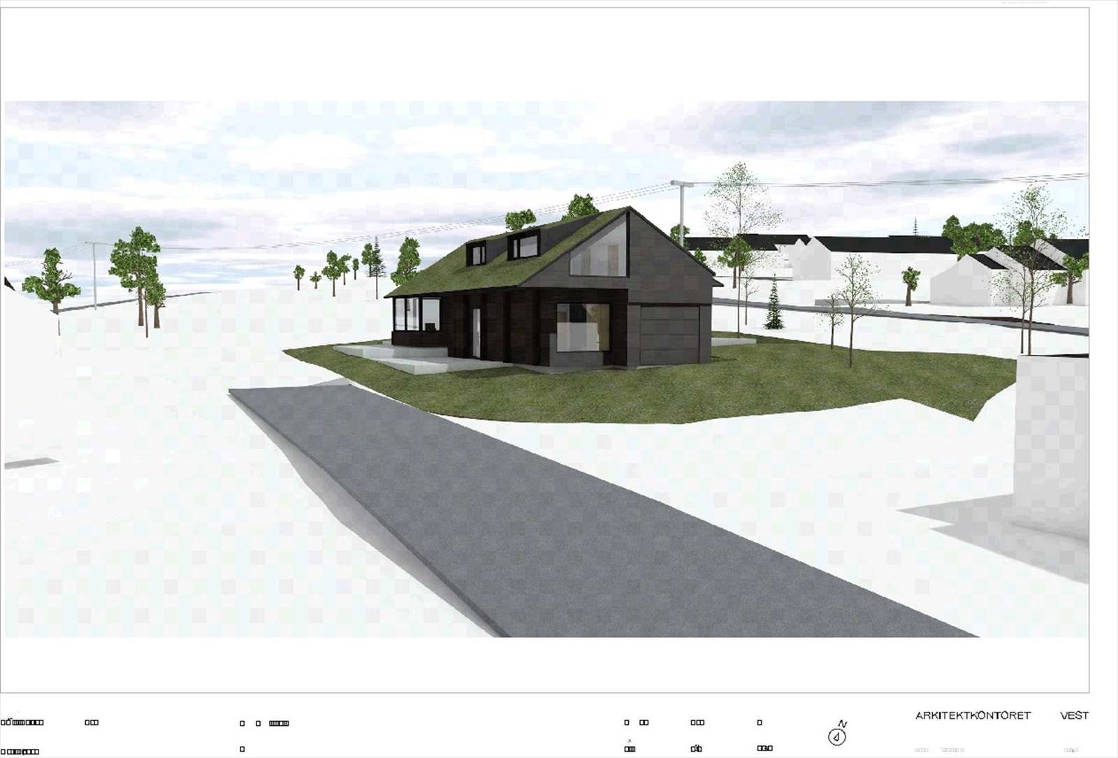 tegning 7.jpgSelgers tegninger av hytte på tomt - Disse tegningene er ikke forsøkt godkjent hos Bykle kommune Galleribilde