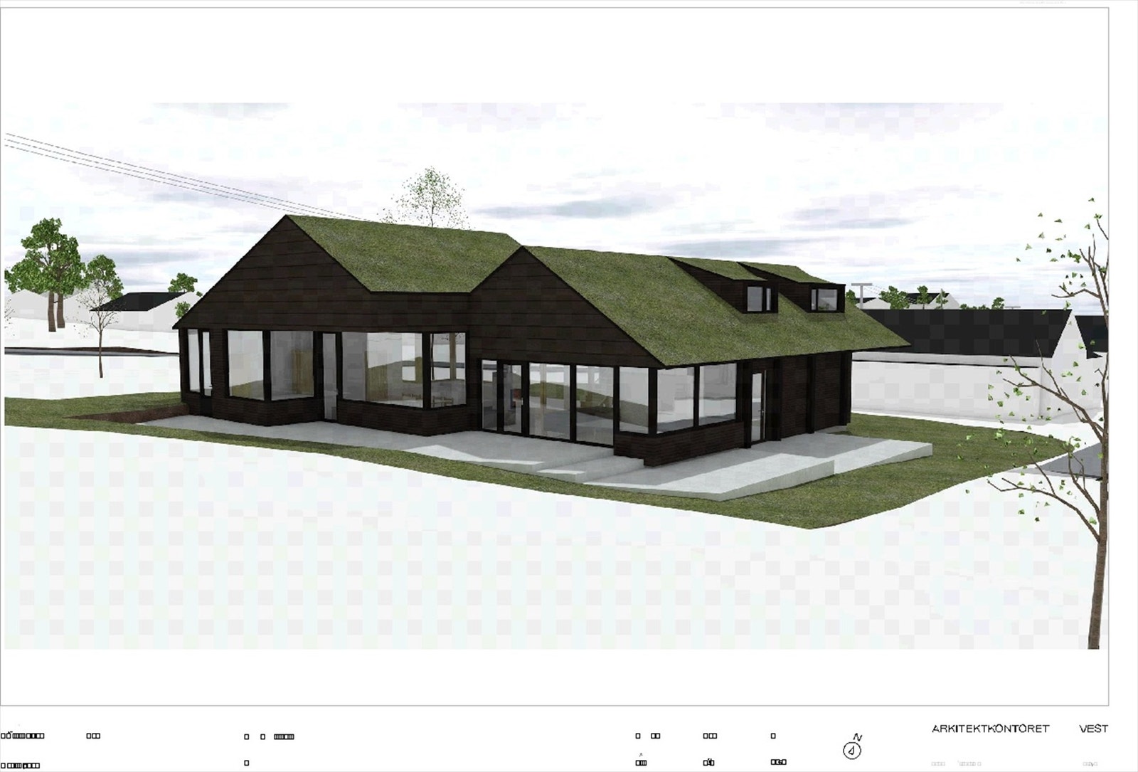 tegning 4.jpgSelgers tegninger av hytte på tomt - Disse tegningene er ikke forsøkt godkjent hos Bykle kommune Galleribilde