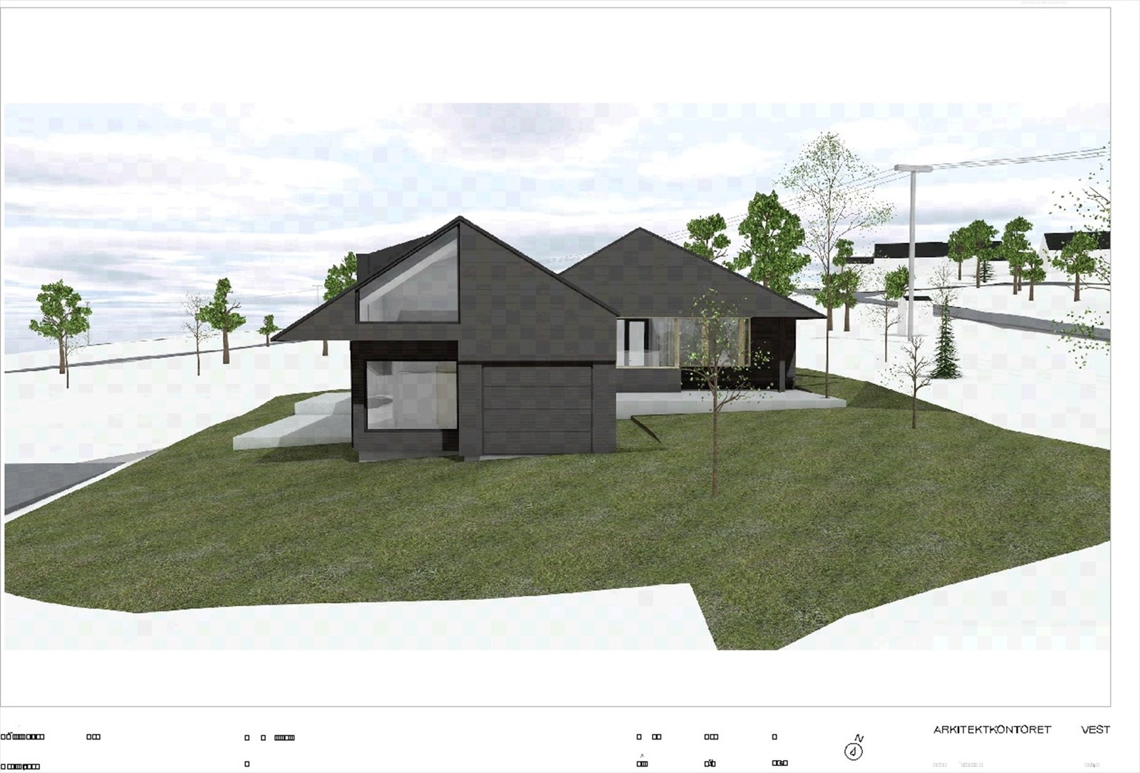 tegning 6.jpgSelgers tegninger av hytte på tomt - Disse tegningene er ikke forsøkt godkjent hos Bykle kommune Galleribilde