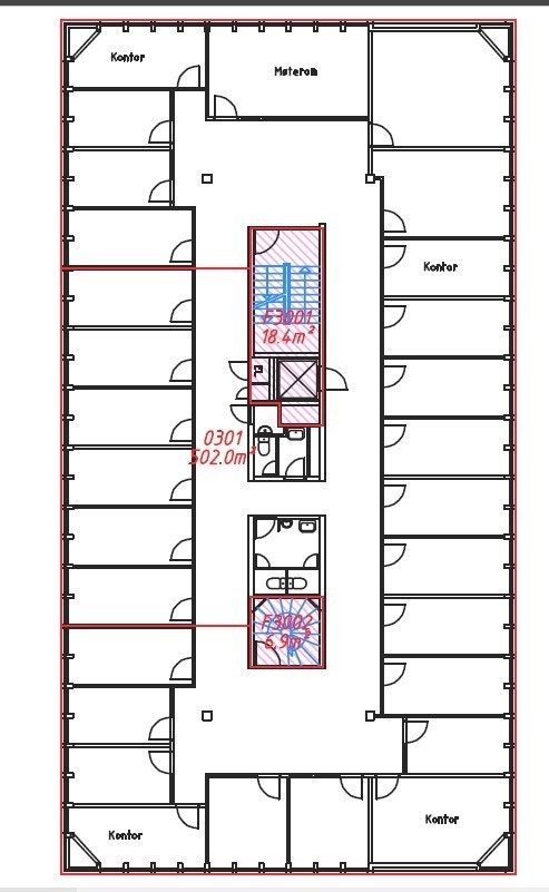 Planløsning 3.etasje Galleribilde