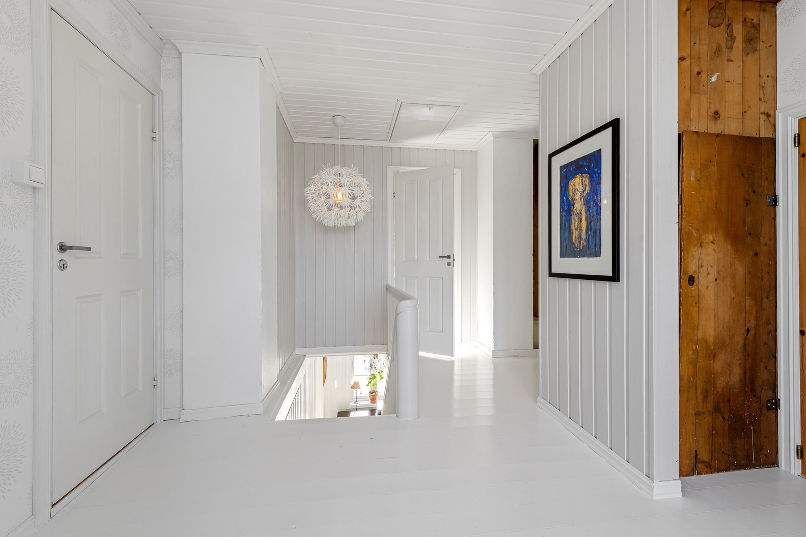 Gang/loftstue i 2. etasje mot trapperom Galleribilde
