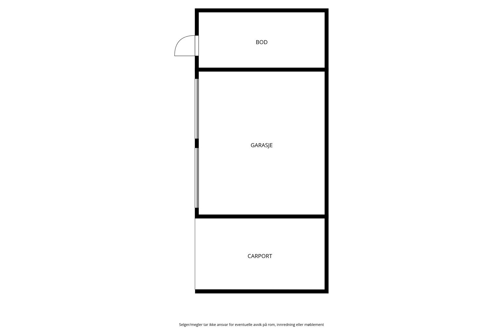 Plantegning garasje Galleribilde