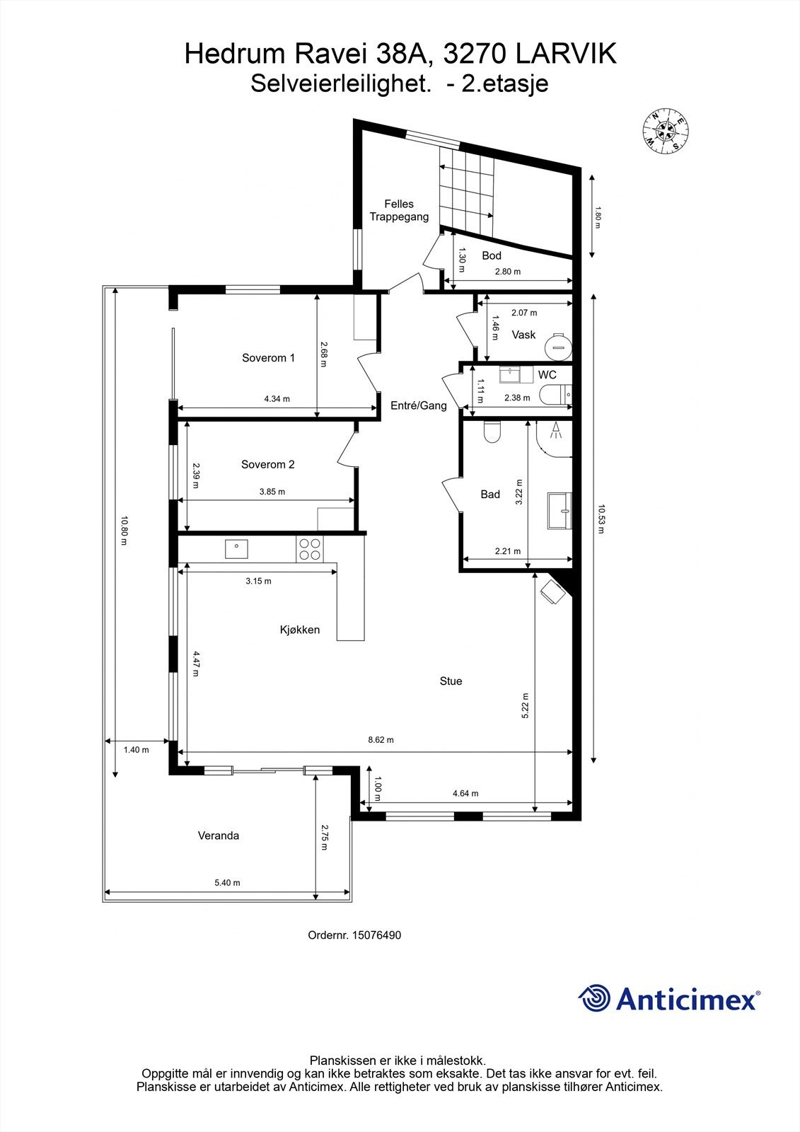 Plantegning Galleribilde
