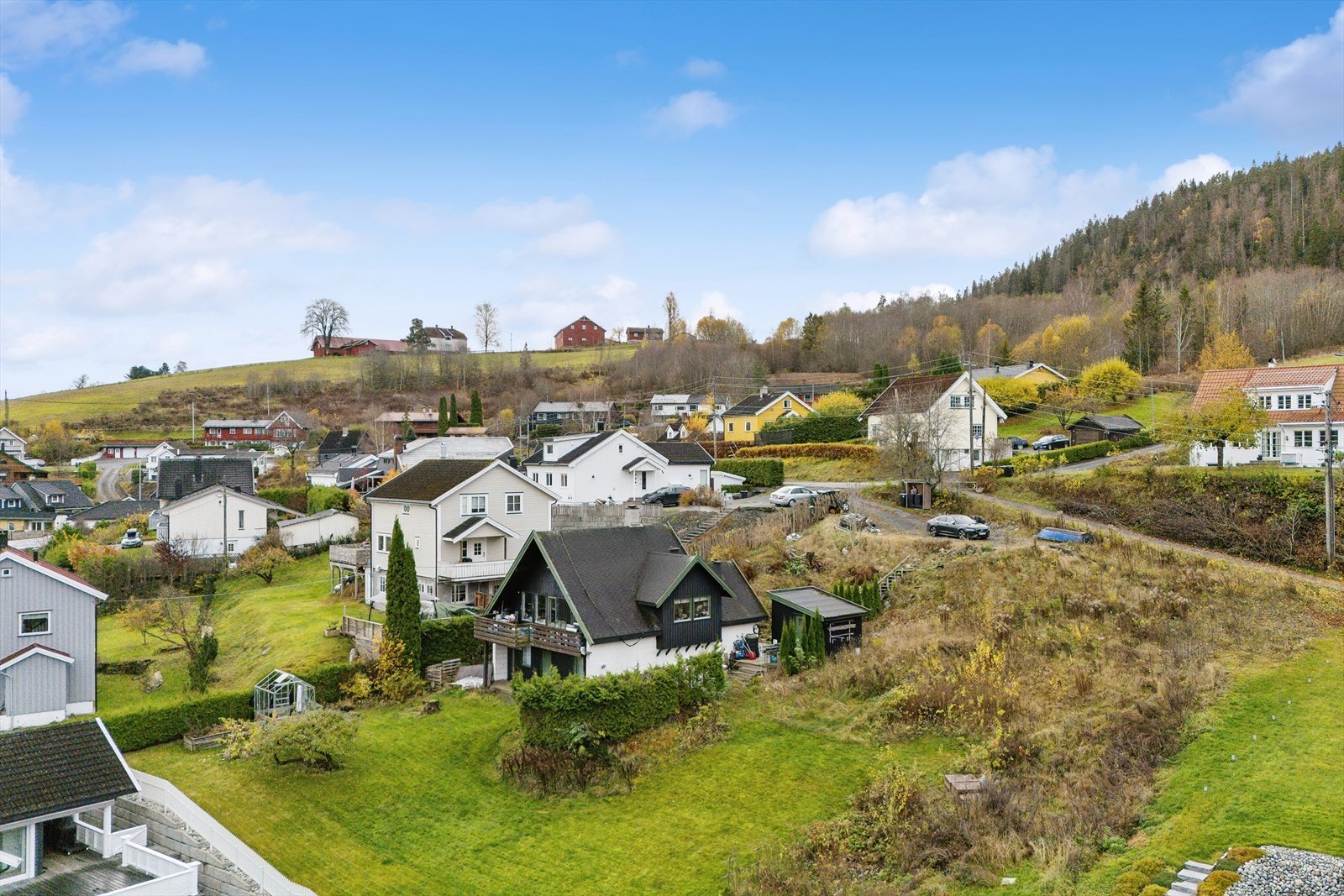 Vann og avløp er allerede trukket til ca. midten av tomten. Galleribilde