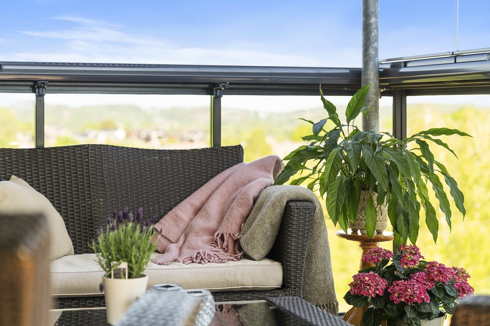 Innglasset veranda Galleribilde