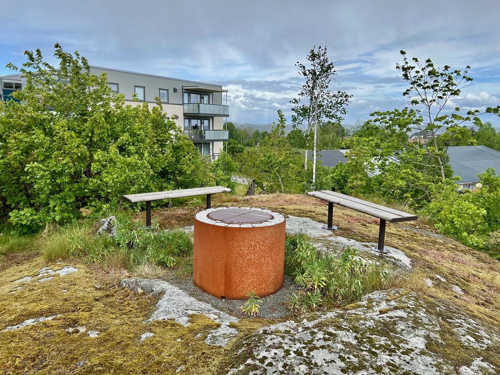 Felles grillplass for beboerne Galleribilde