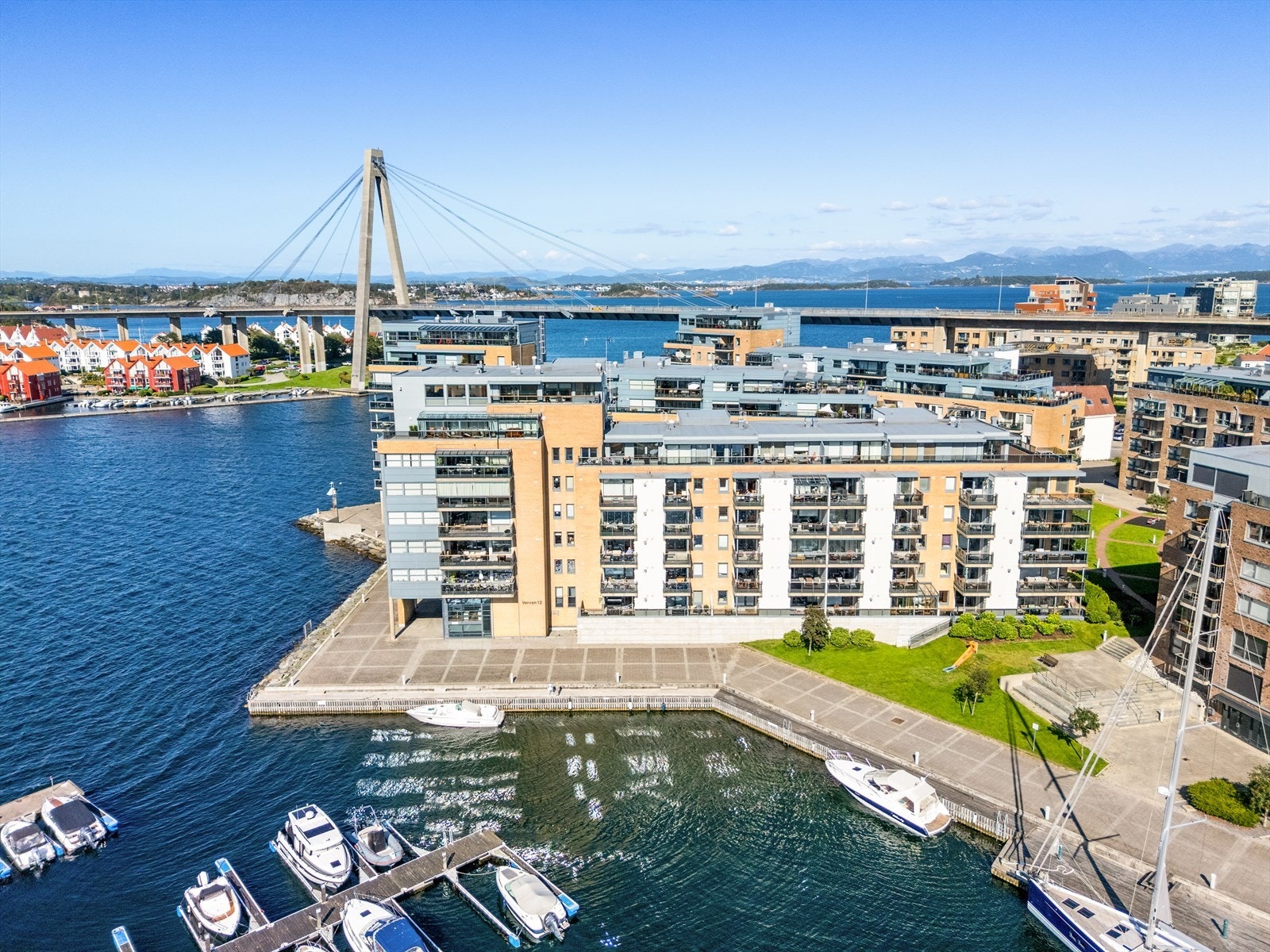 Her kan man spasere langs den Blå Promenade til Stavanger sentrum Galleribilde