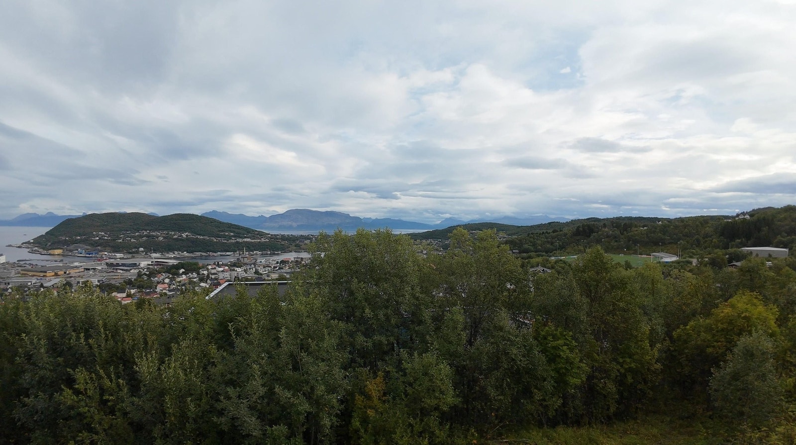 Utsiktsbilde sør-øst fra godkjent kotehøyde på + 112 meter Galleribilde