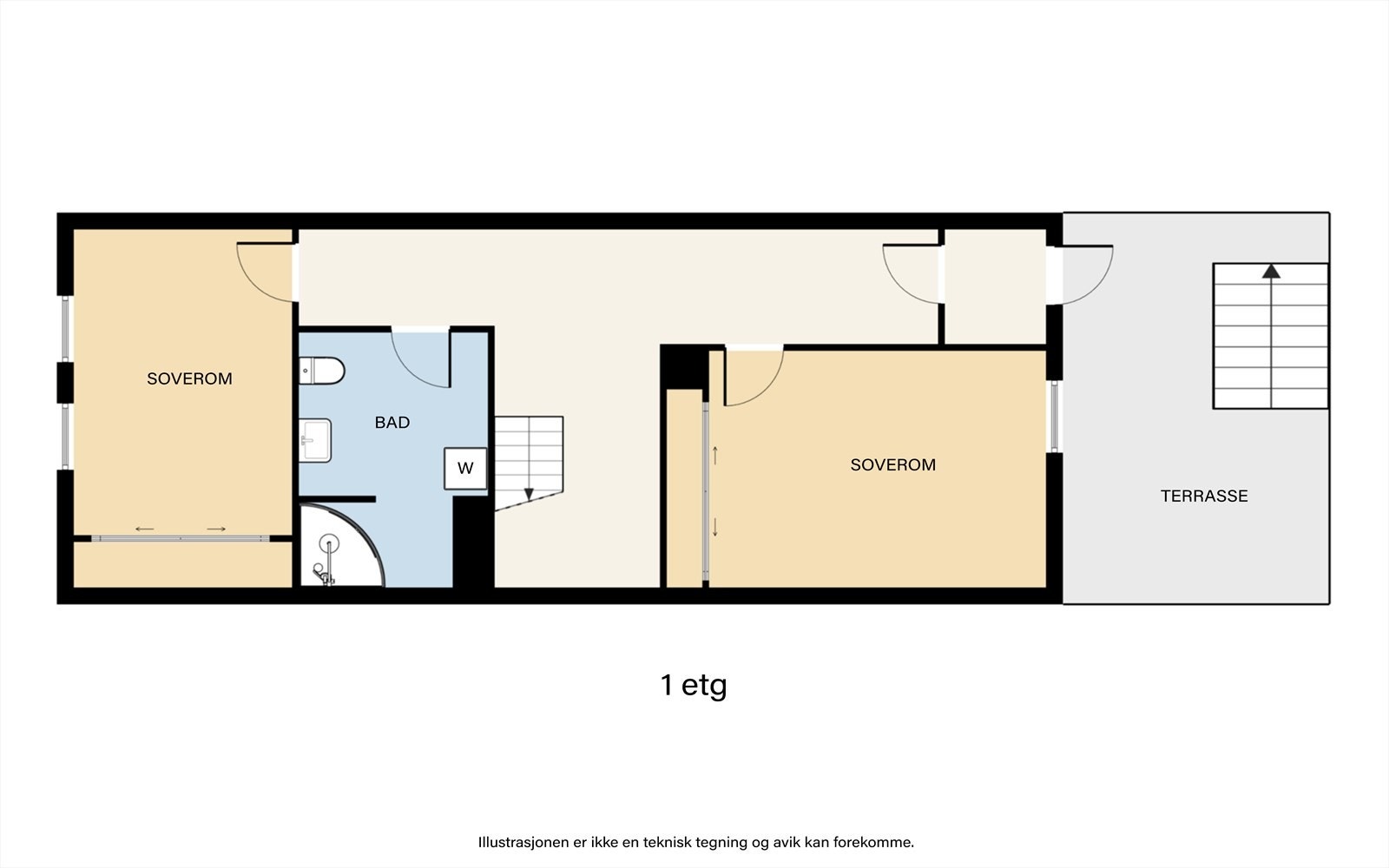 Plantegning 1. etg Galleribilde
