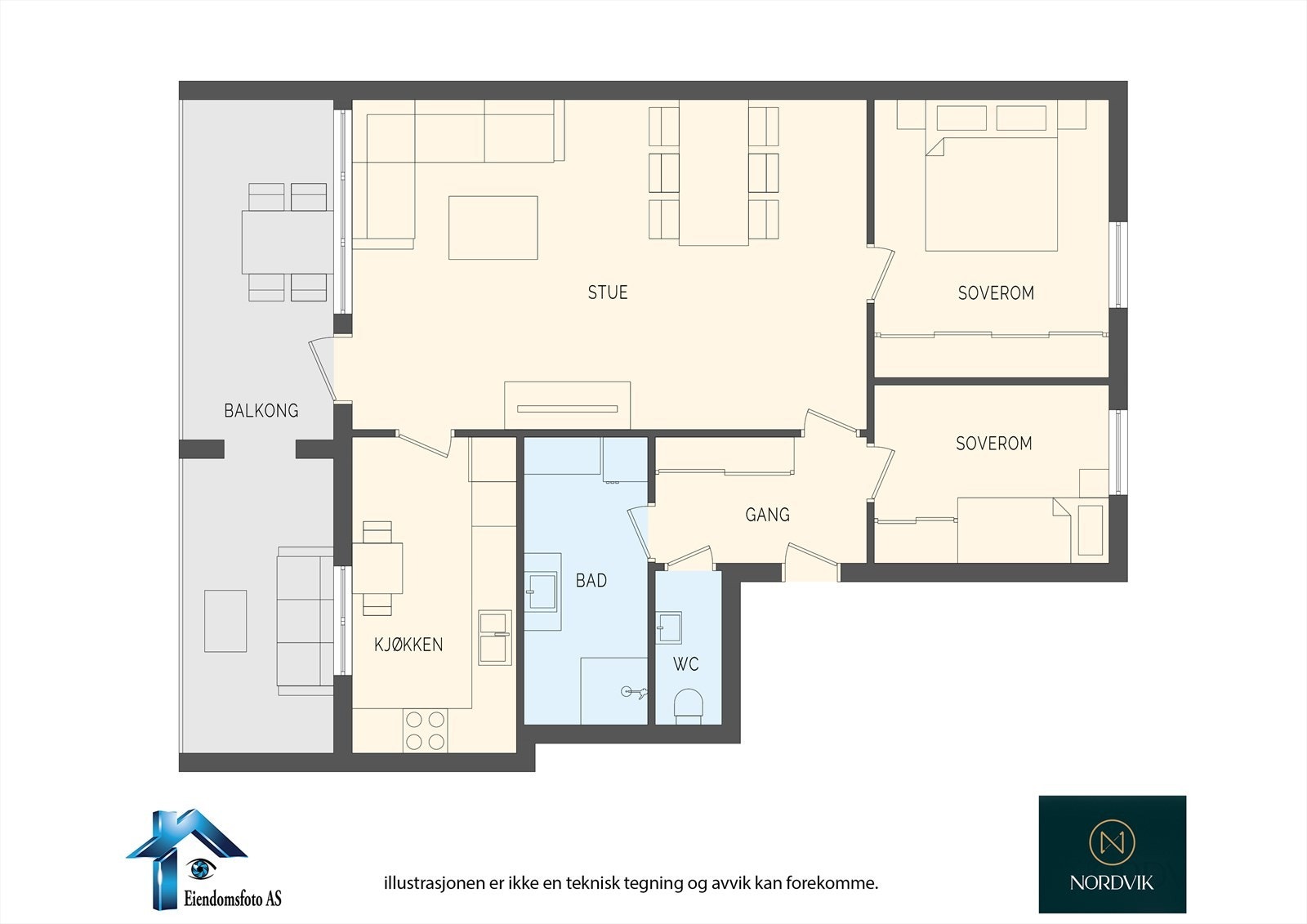 Presentasjon av leiligheten Galleribilde