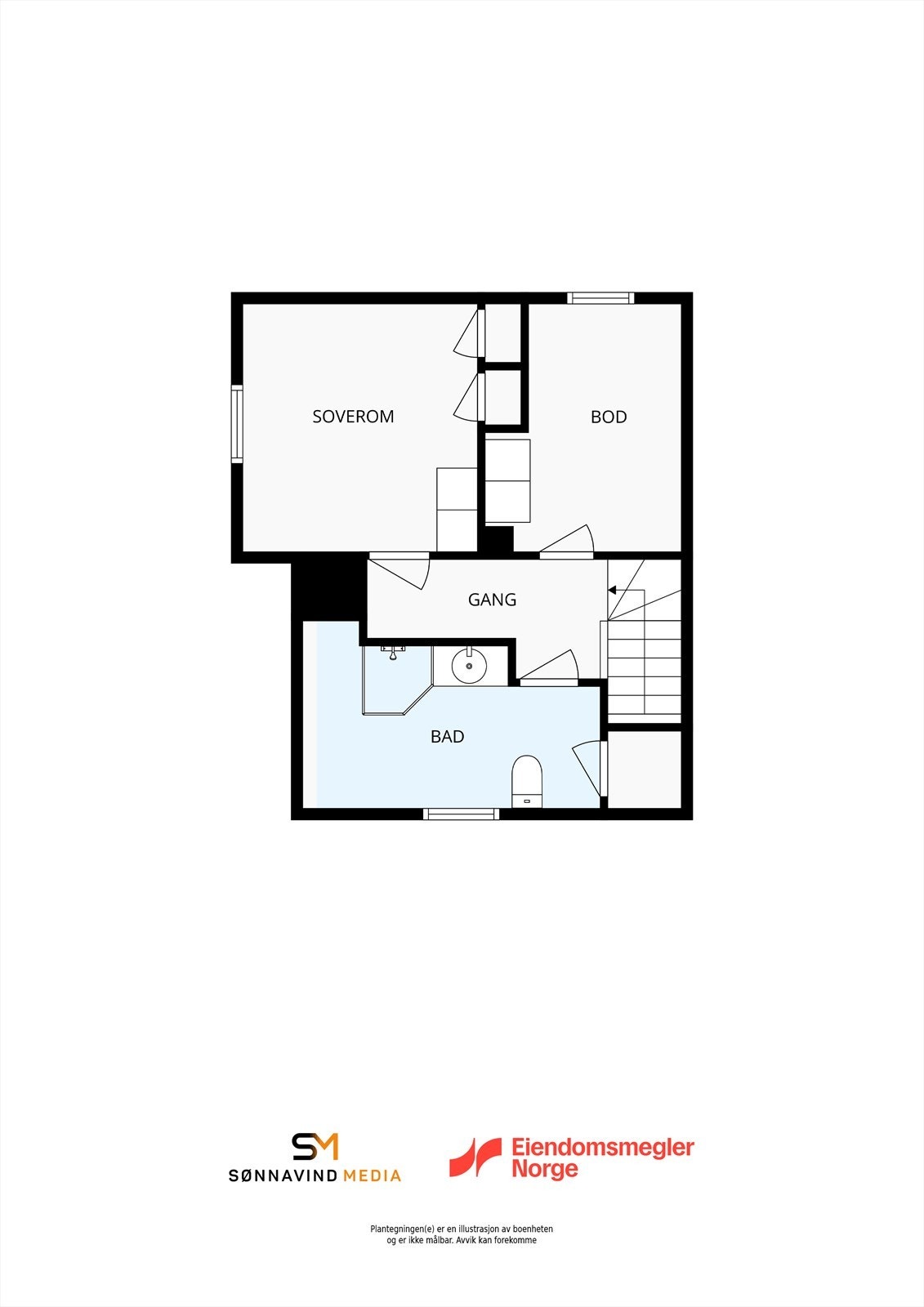 Plantegning 2. etasje Galleribilde