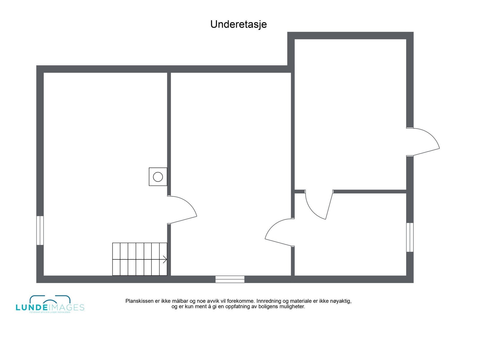 Planskisse kjeller - ikke målbar Galleribilde