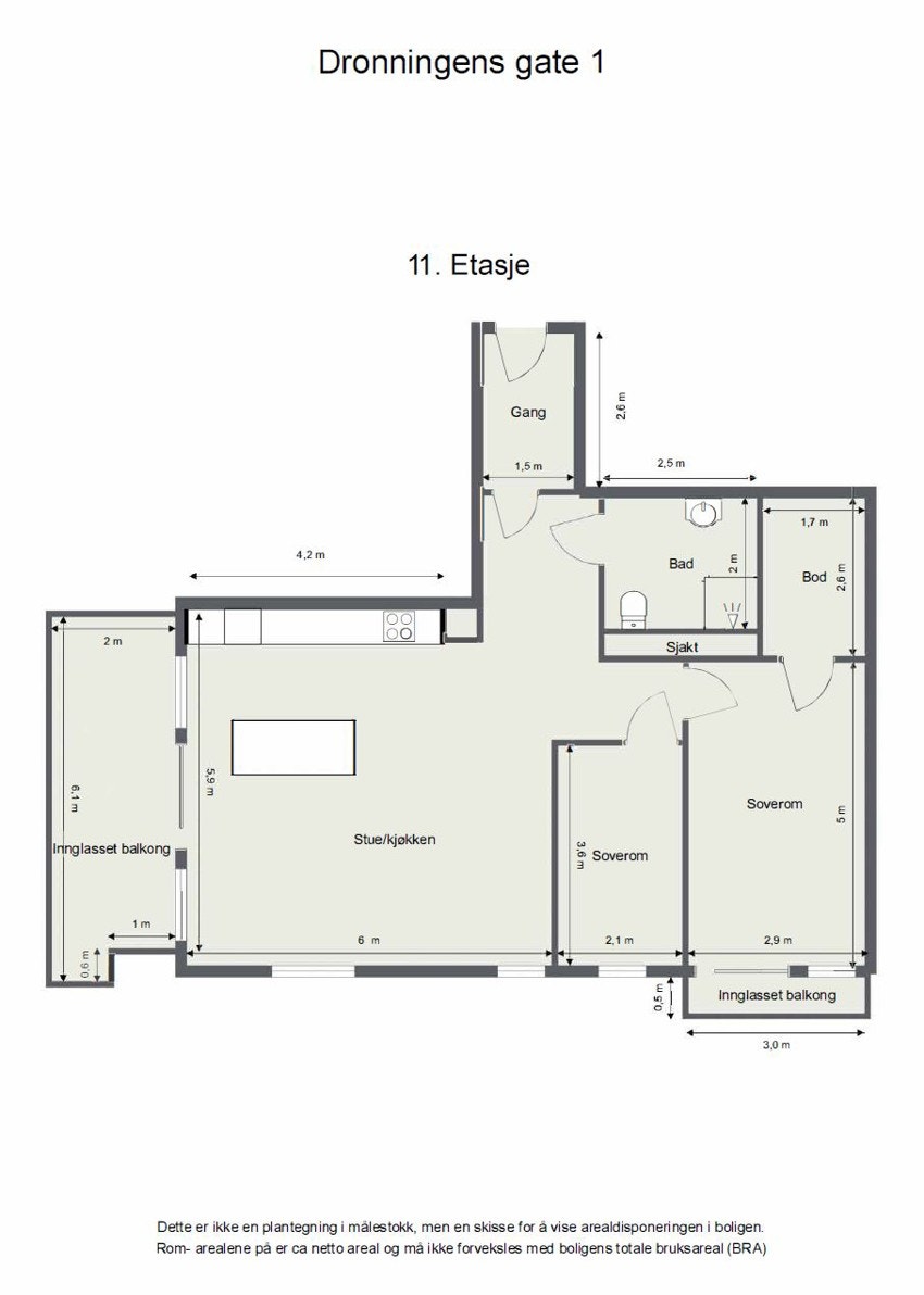 Planskisse. Galleribilde