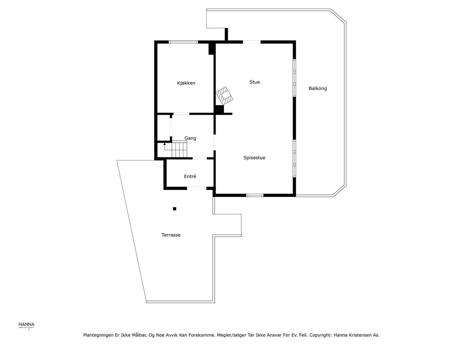 Plantegning av husets 1.etasje Galleribilde