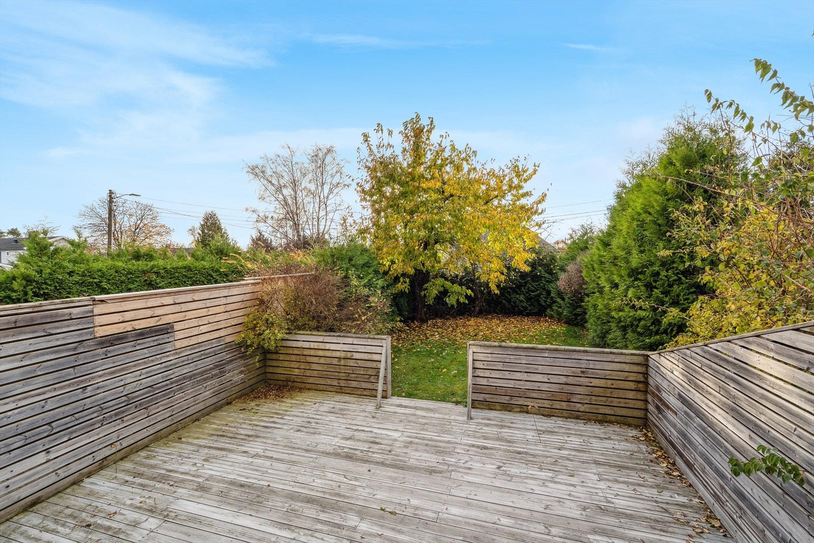 Fra stuen har du utgang til en solrik og vestvendt platting og hage med nydelige solforhold Galleribilde