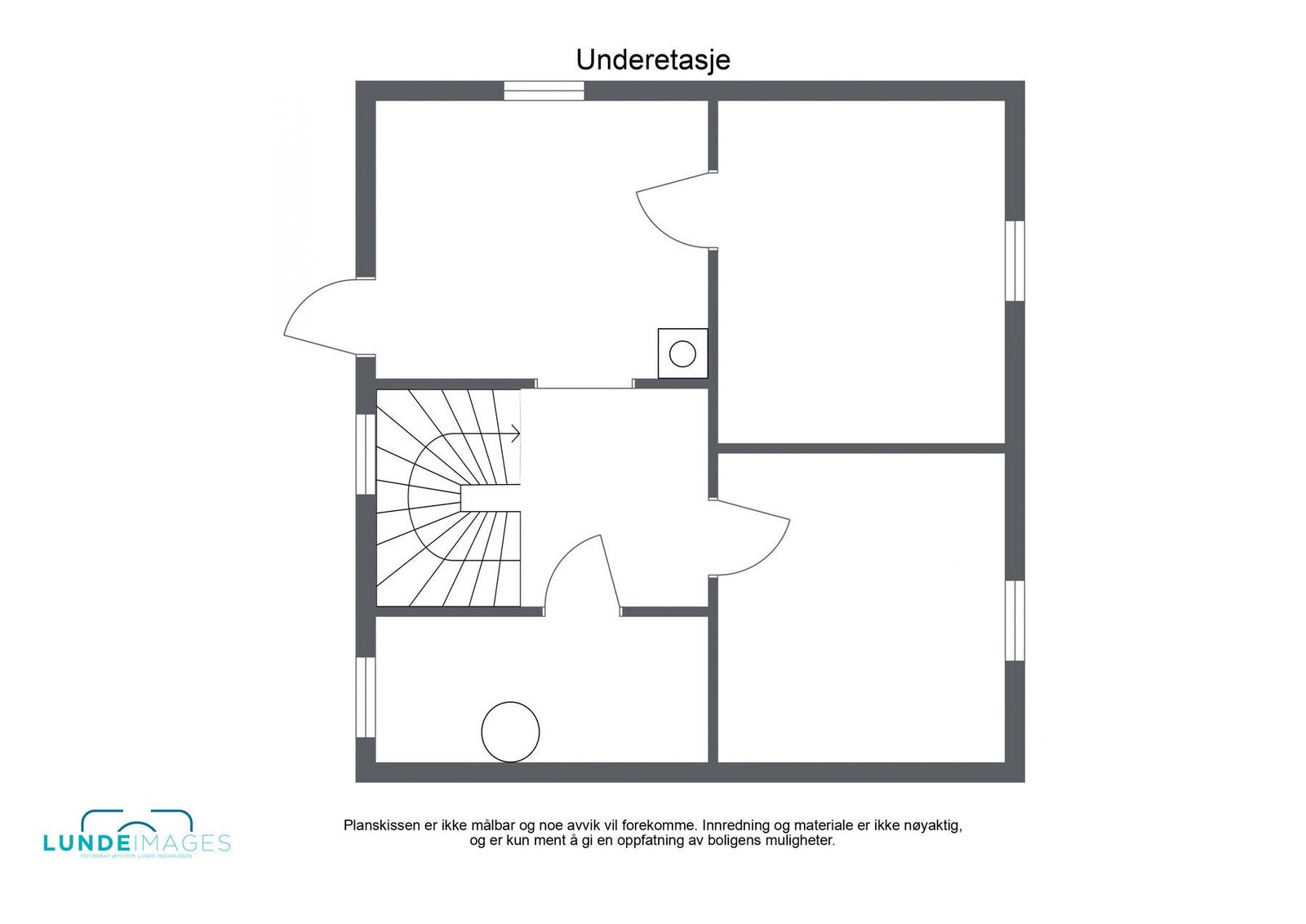 Planskisse kjeller - ikke målbar Galleribilde