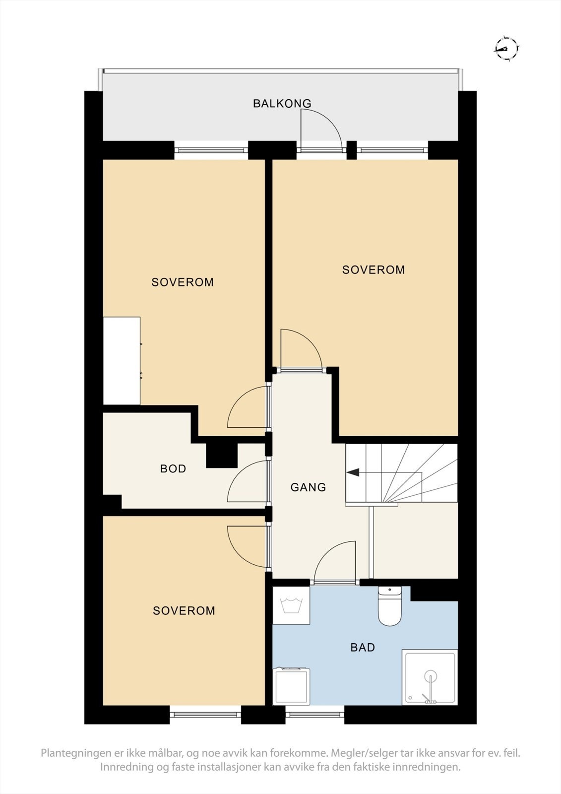 Plantegning 2.etg Galleribilde
