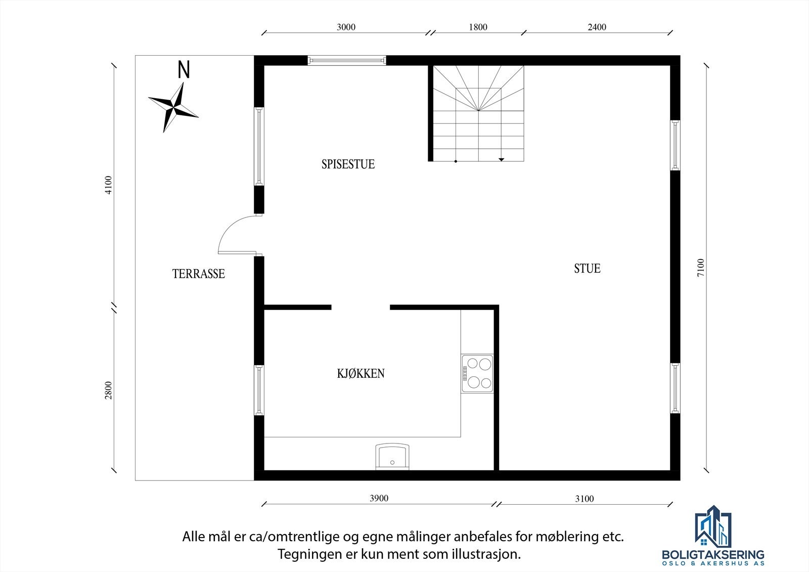 Plantegning underetasje Galleribilde