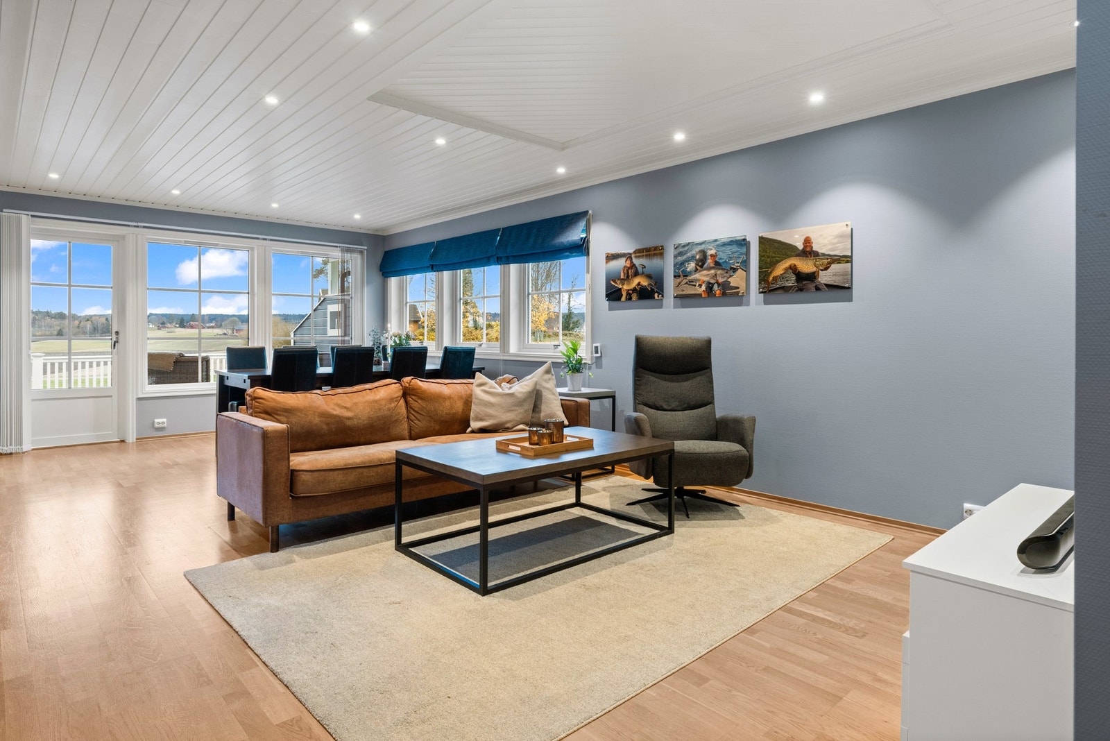 Stor og luftig fin stue med plass til det meste Galleribilde