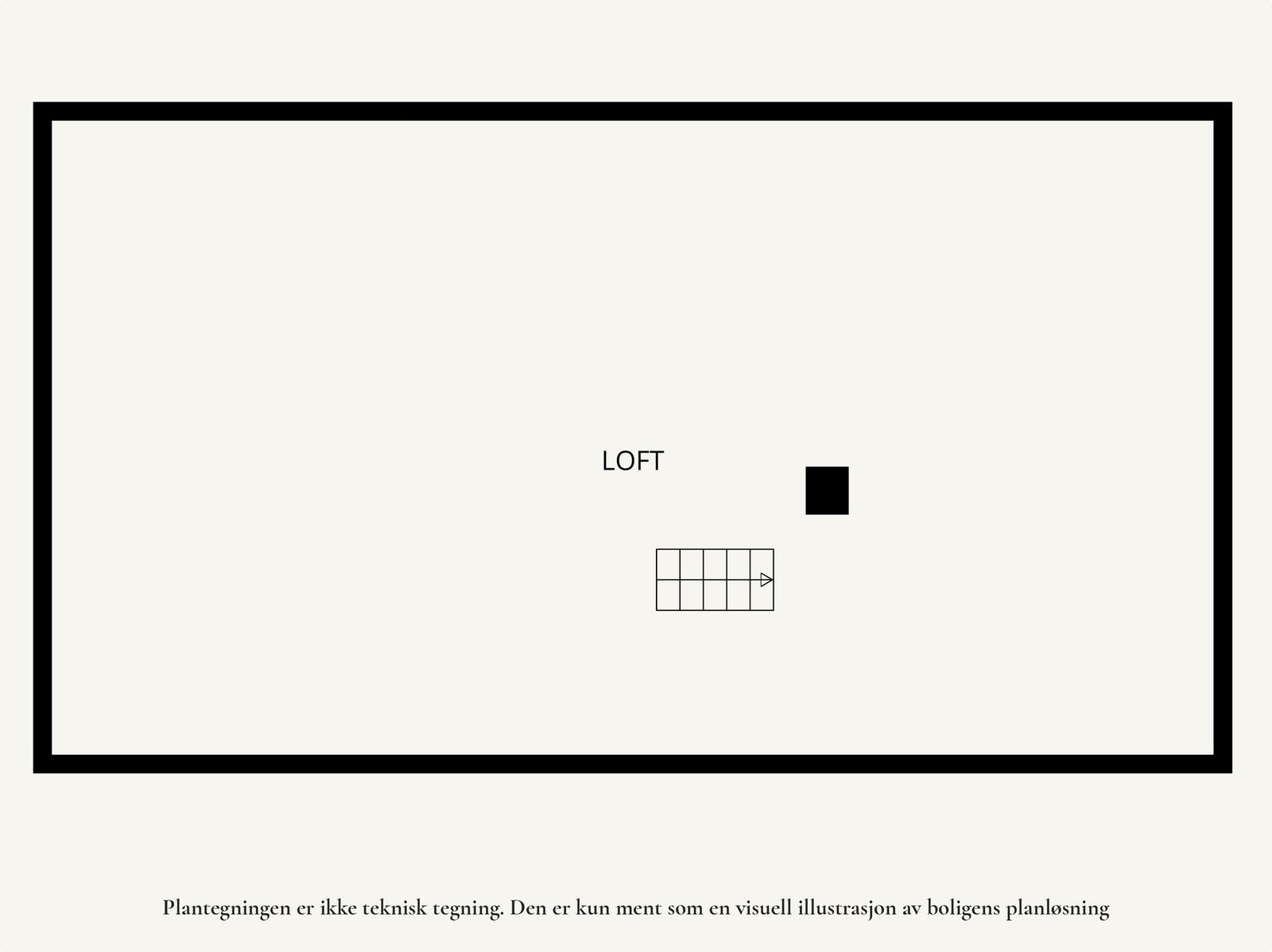 Plantegning loft. Galleribilde