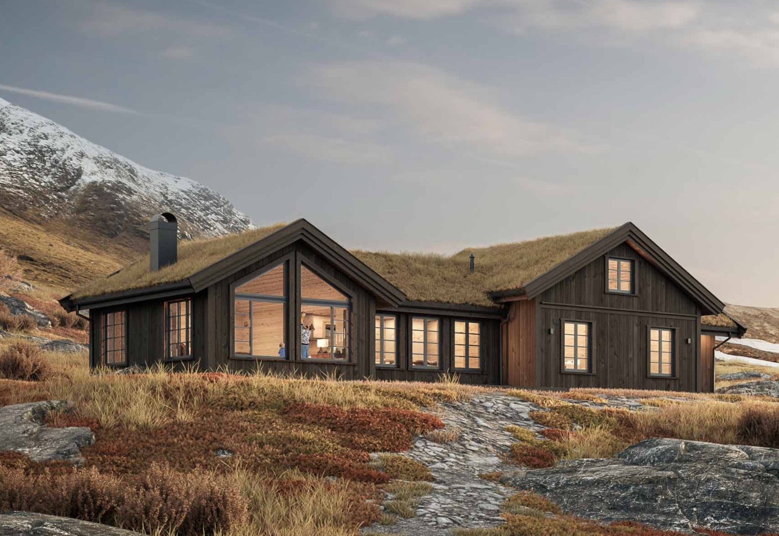 Illustrasjonsbilde av Storeble Panorama med hems - her vist i et annet terreng Galleribilde