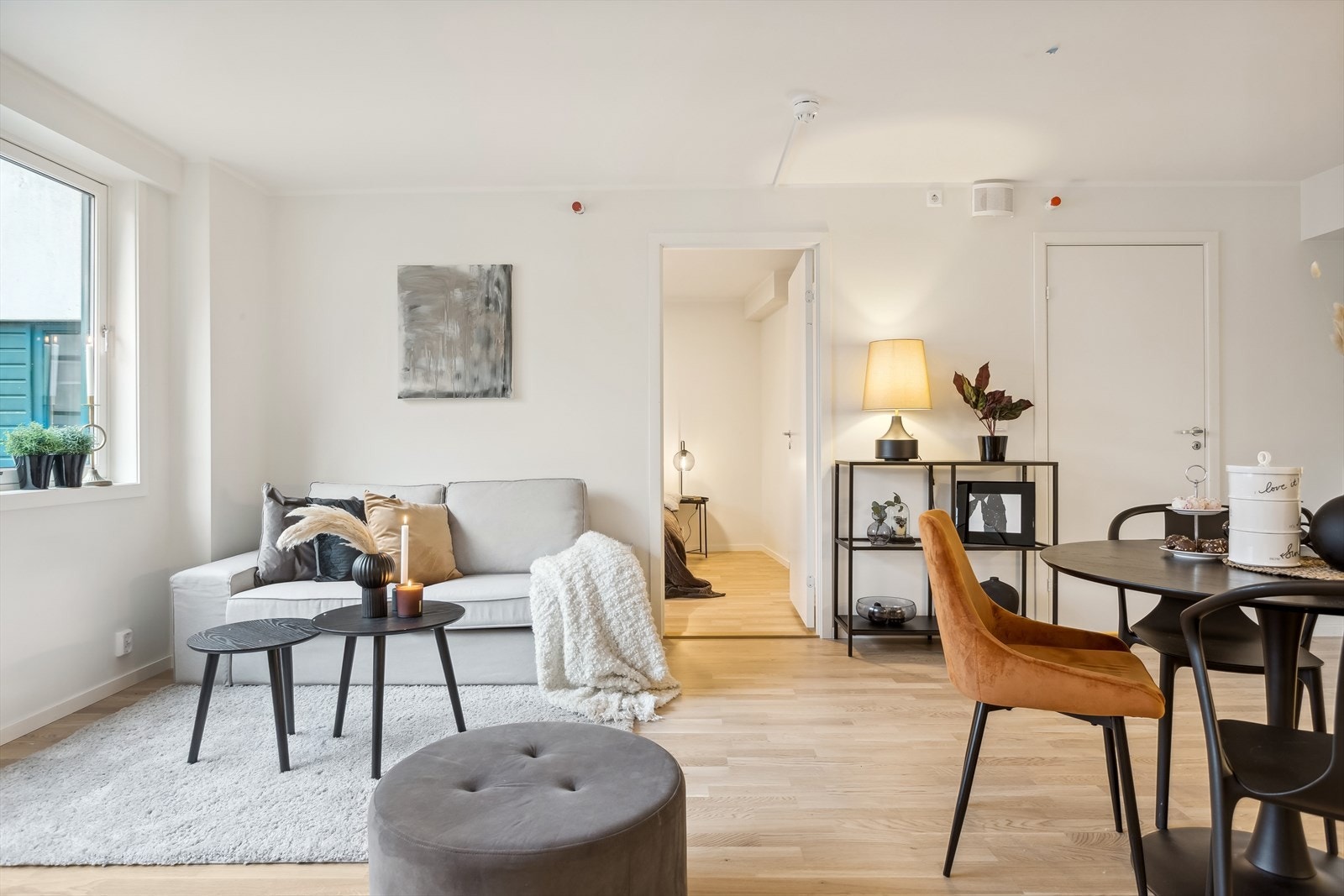 Stue mot soverom Galleribilde