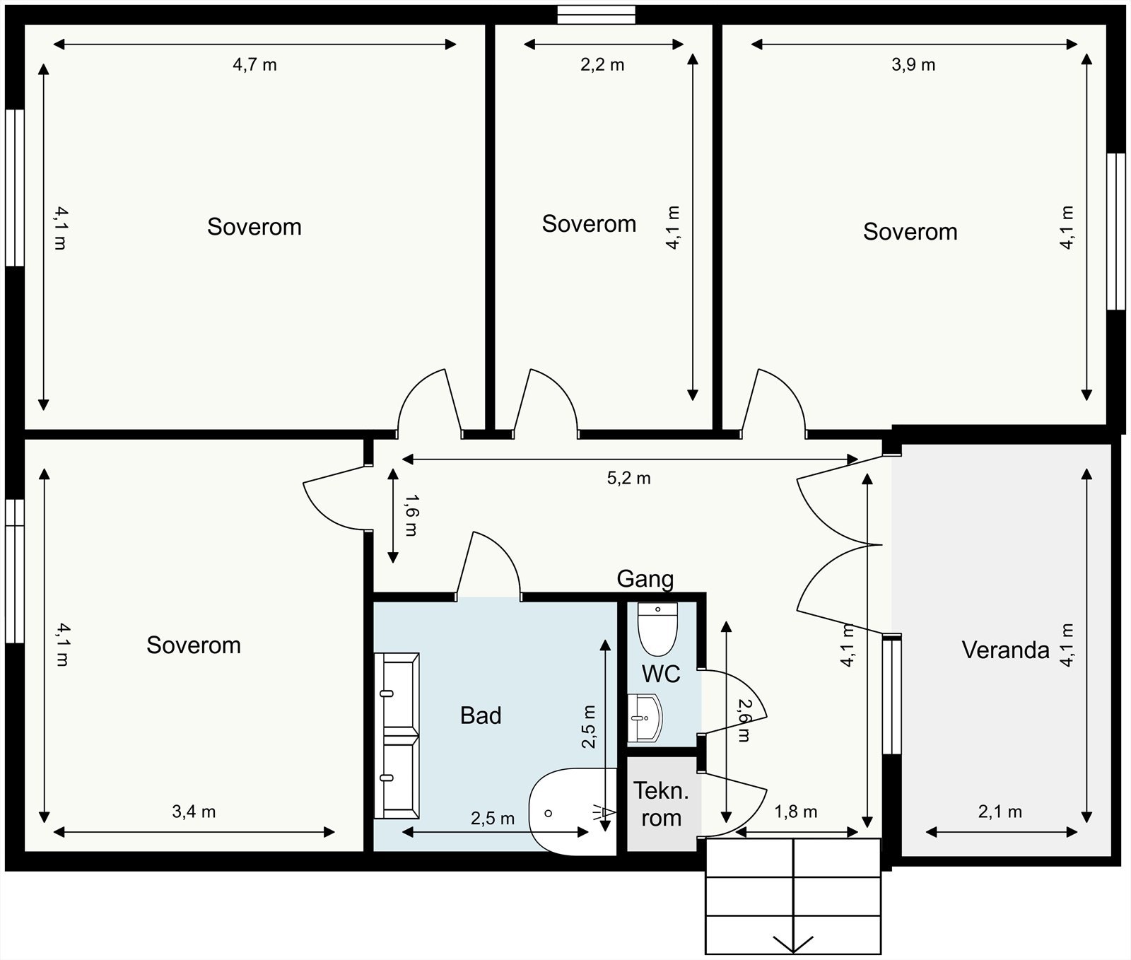 Plantegning 2. etasje. Galleribilde