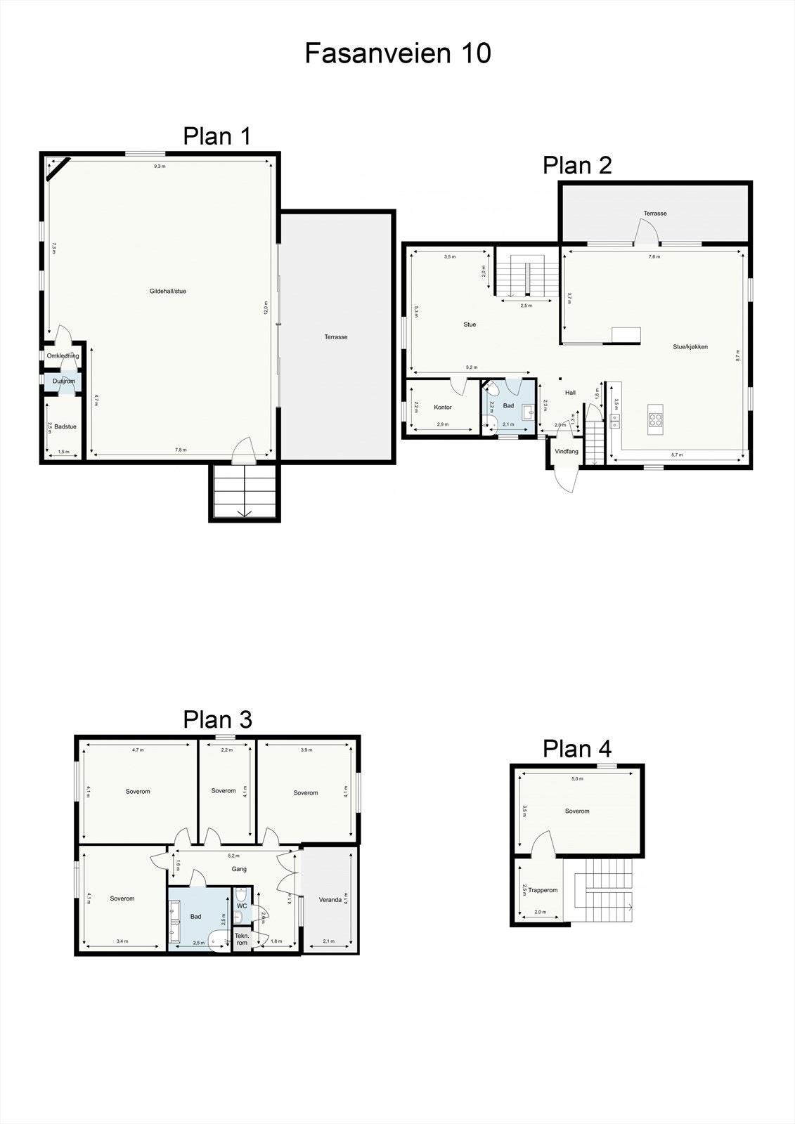 Plantegning. Galleribilde