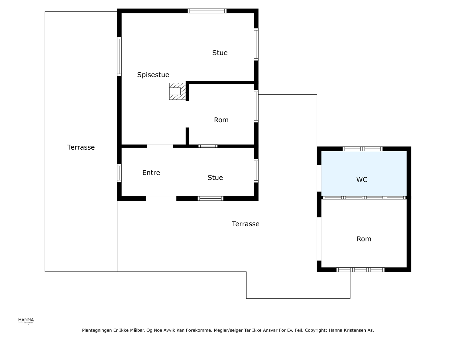 Vi tar en titt på plantegningen for orientering. Galleribilde