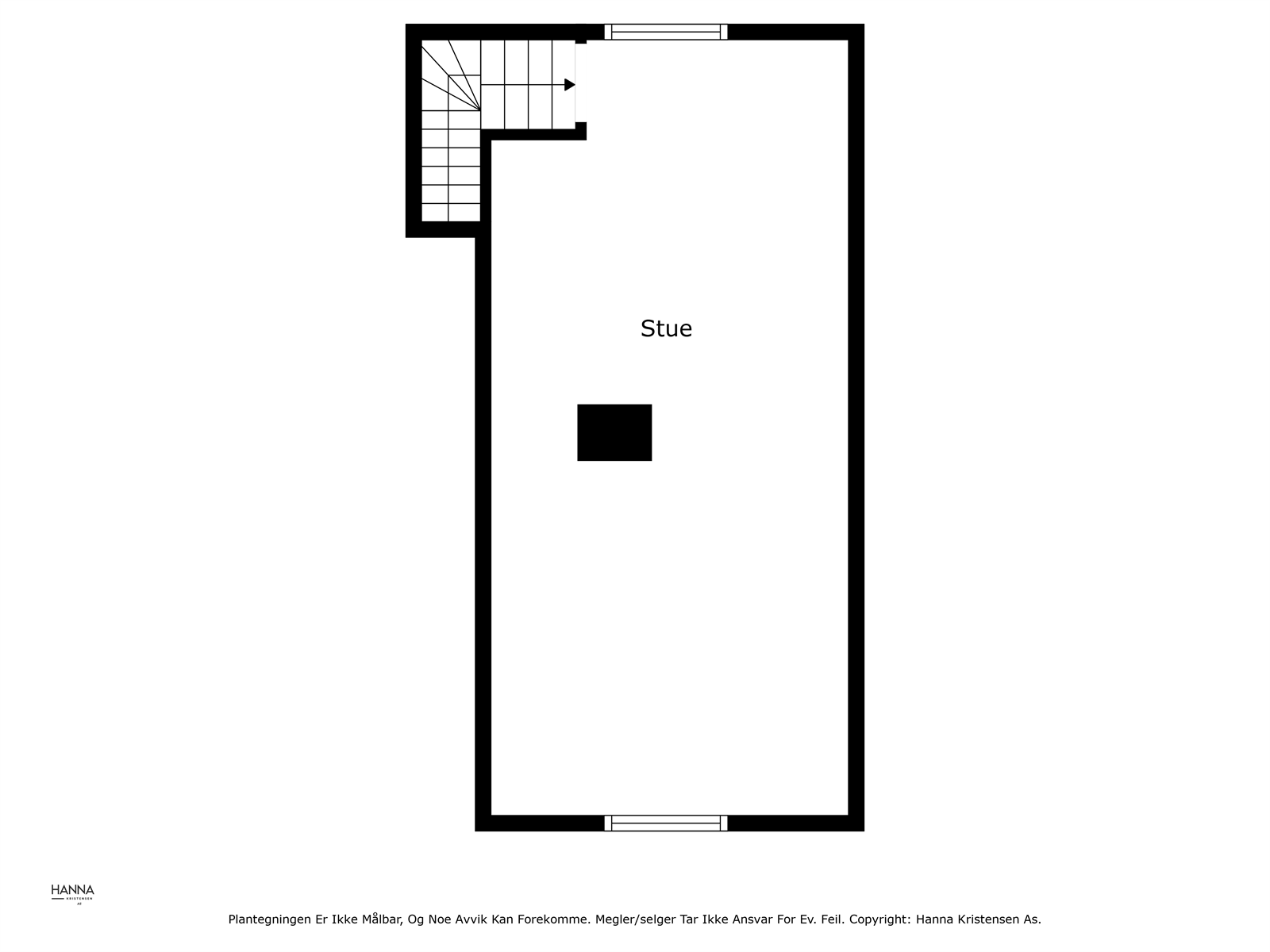 Plantegning loftetasje Galleribilde