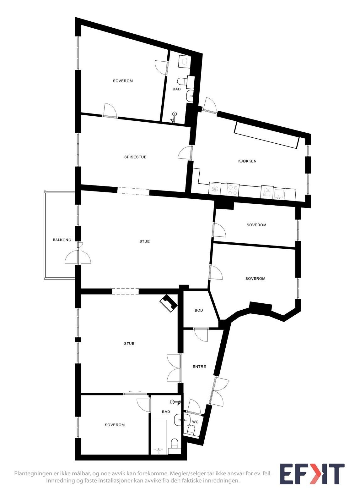 Plantegning Galleribilde